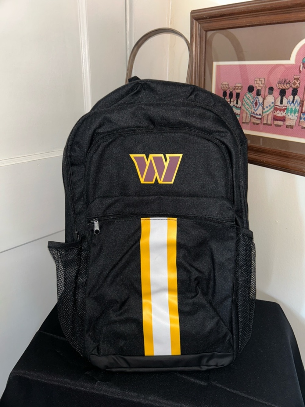 NFL Washington Commanders with Yellow & White Stripe - Branded